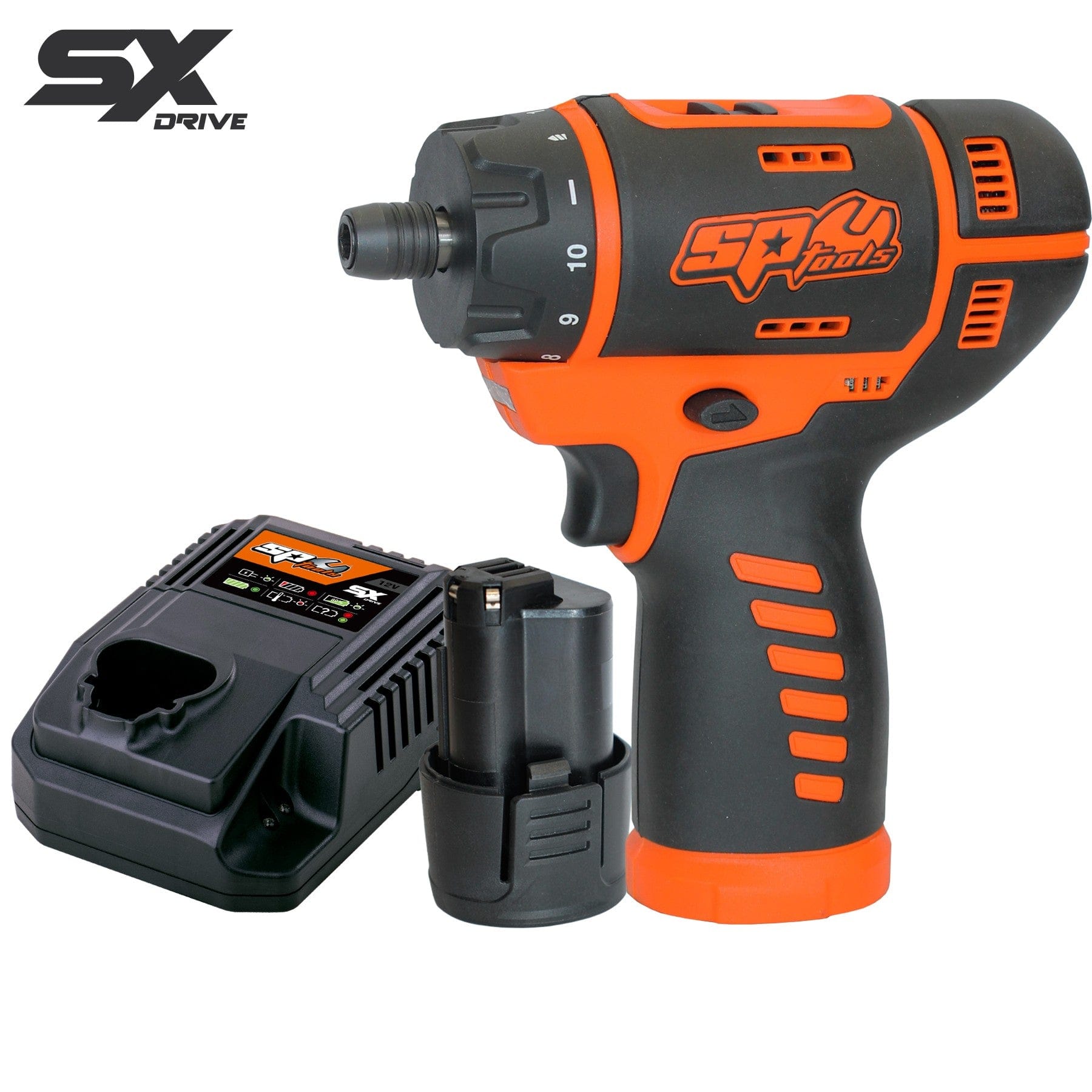 SP Tools 12v 2.5Ah 2 Speed SX Drive Screwdriver Kit SP83210