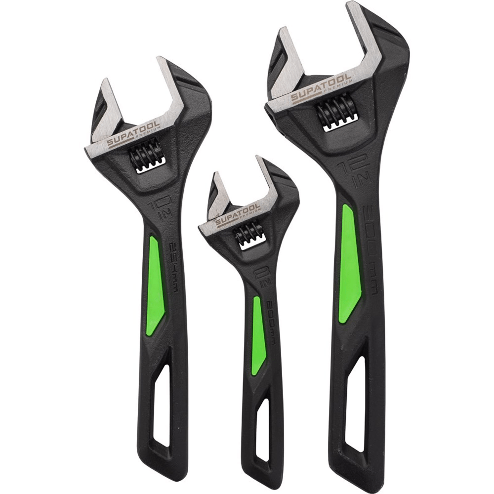 Supatool Premium 3Pce Adjustable Wrench Set STP4403