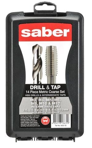 Saber 14Pce S5 Drill and Tap Set - Metric Coarse 8050-S5