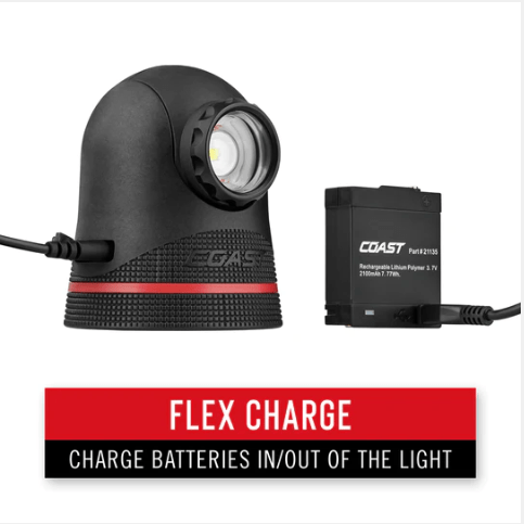 Magnetic Worklight LED Rotating, Rechargeable Pure Beam, 700LM - PM500R by Coast