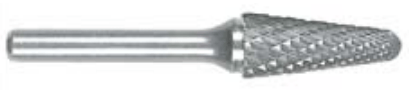 Carbide Burrs (Cone), 1/4" Shank, Double Cut by Garryson