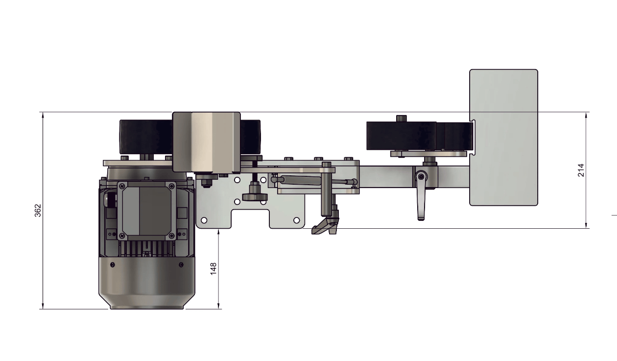 84 Engineering Shop Mate 50mm x 1830mm (2" x 72") Assembled Belt Grinder