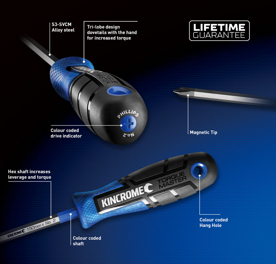 TorqueMaster® Phillips Screwdriver No.0 x 75mm
