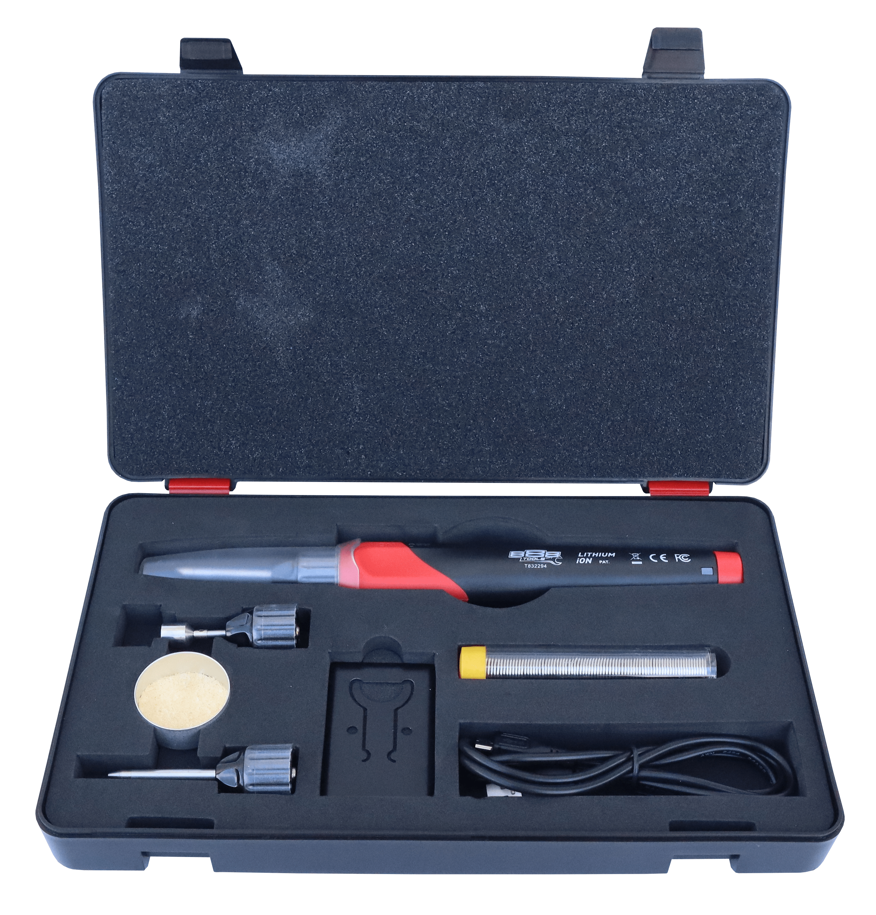 2.4Ah Li-Ion Cordless Gas Soldering Kit, 888 Series - T832294 by SP Tools