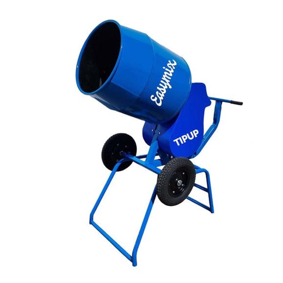 Easymix Electric Tip Up Cement Mixer 3.5CUFT Wide Bowl with Sealed Gearbox TIPUP-FB-SG