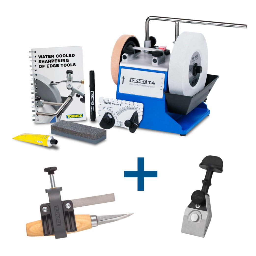 Tormek T-4 Original + KJ-45 + SVM-00 Water Cooled Tool Sharpening System *Limited Edition*