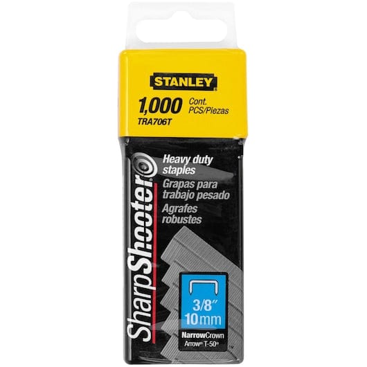 Heavy Duty Narrow Crown Staples (Box of 1,000) by Stanley