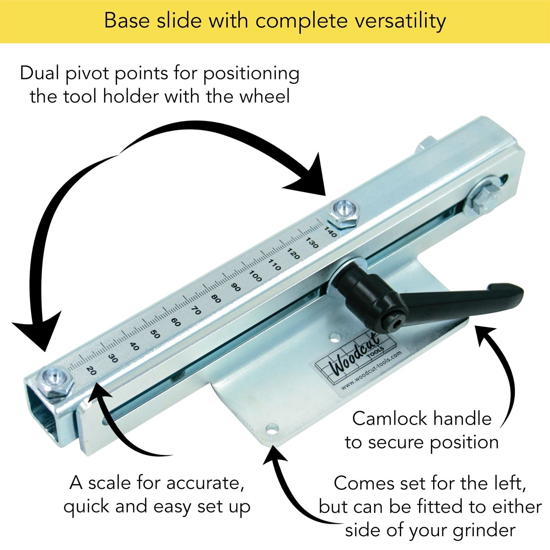 Woodcut Tools Tru-Grind Original Base Slide TRUB-LH