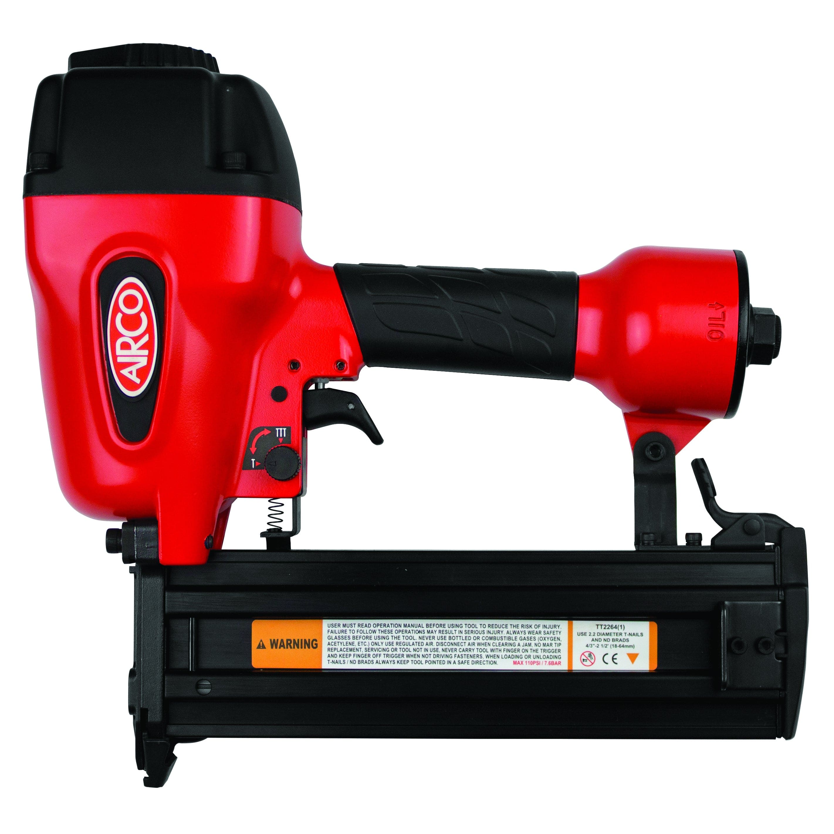 18-64mm T/ND Series T Nailer 14GA Air Nailer Bradder TTT2264 by Airco