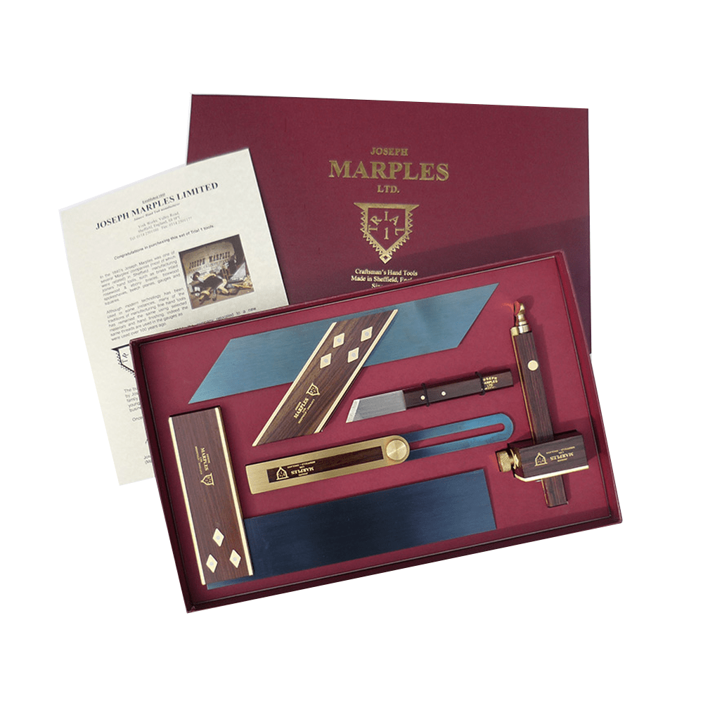Joseph Marples Rosewood / Walnut Trial 1 5Pce Box Set T1X