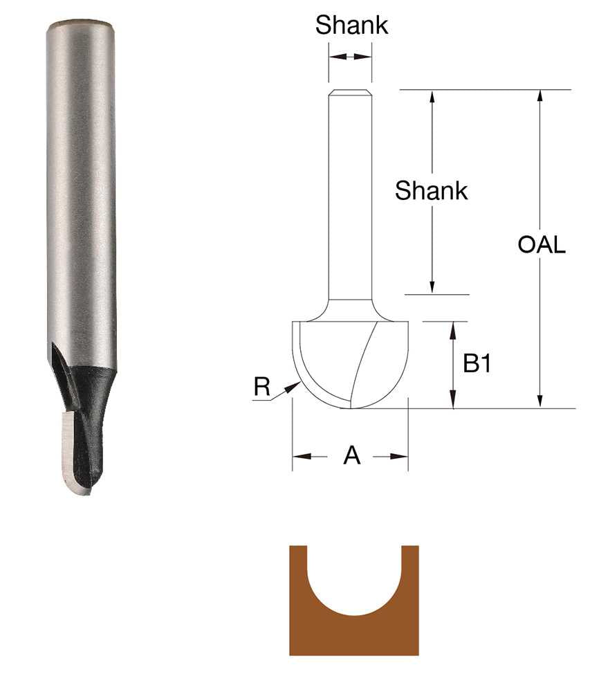 TruaCut 1/4" Shank Veining Router Bits
