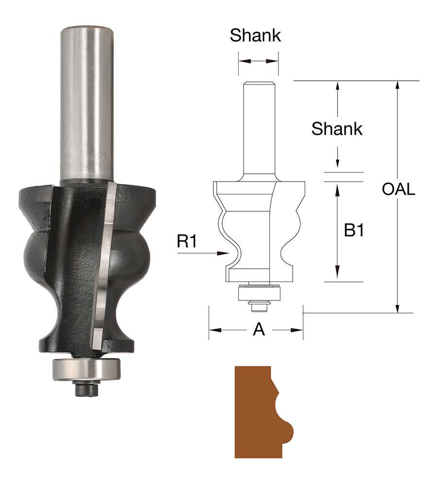 TruaCut 1/2" Shank 60° Chamfer / Steep S Mould Router Bit TBEB12/2