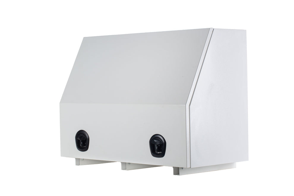 KA BOXES 1150 Series Toolbox with 2 Adjustable Shelves | White or Charcoal Grey