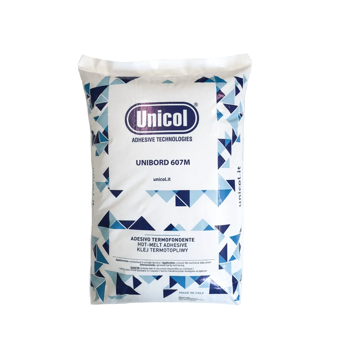 Unicol EVA Hot Melt Edgebanding Adhesive Pellets Lightly Filled UNIBORD 607M - Suits 5-9m / Min. Edgebanding Speeds