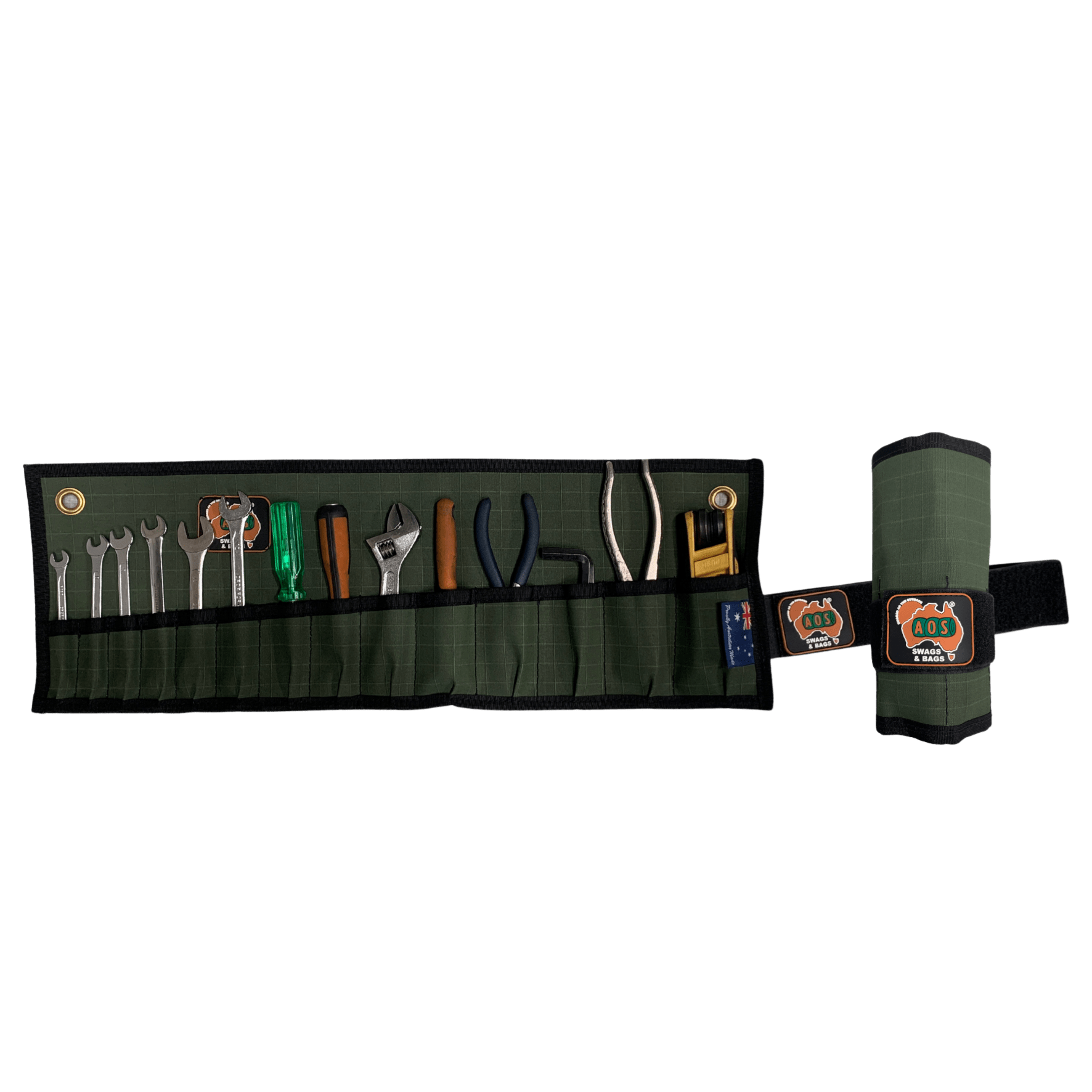 Small Orange 14Pce General Tool Roll AOSROLLTL01OR by AOS