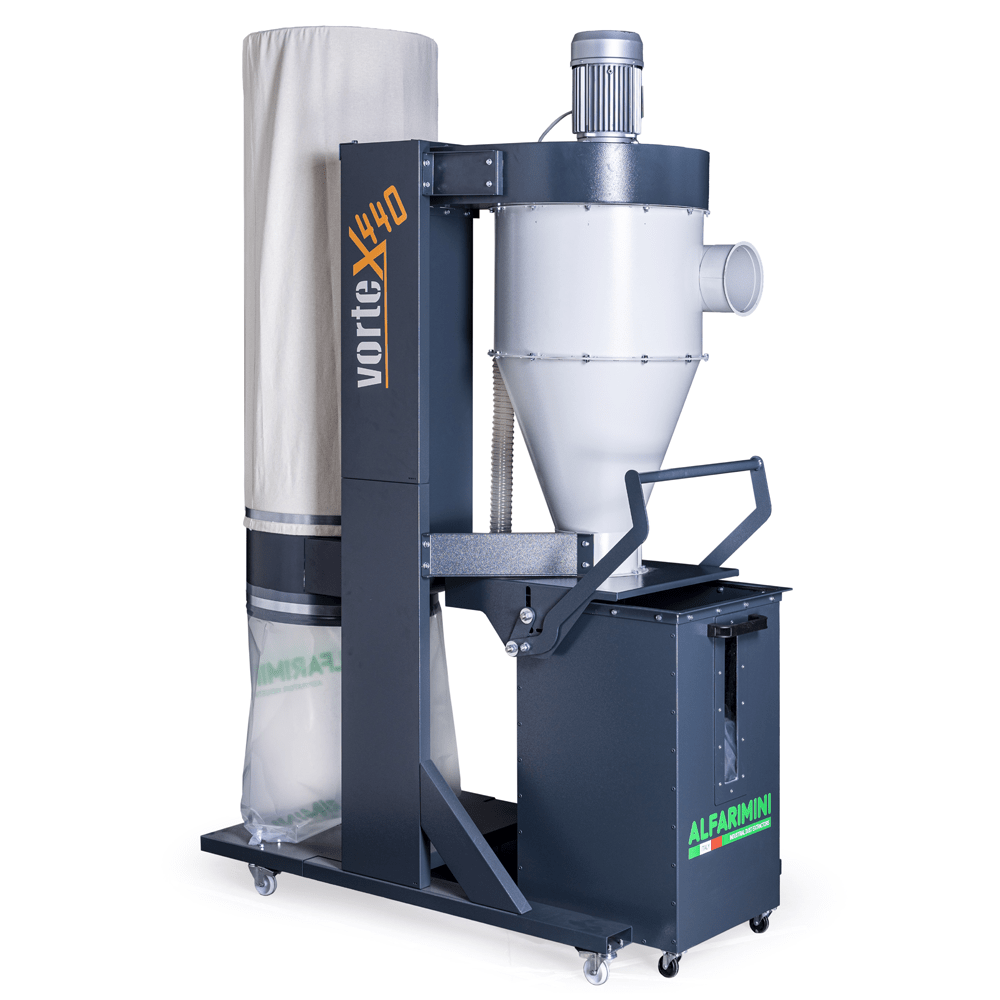 Industrial Cyclone Dust Collector / Extractor 3HP 415V Vortex 440 by Alfarimini