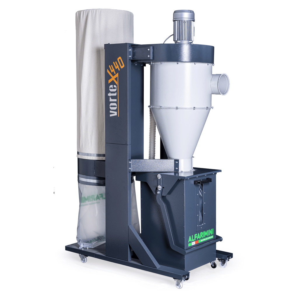 Industrial Cyclone Dust Collector / Extractor 3HP 415V Vortex 440 by Alfarimini