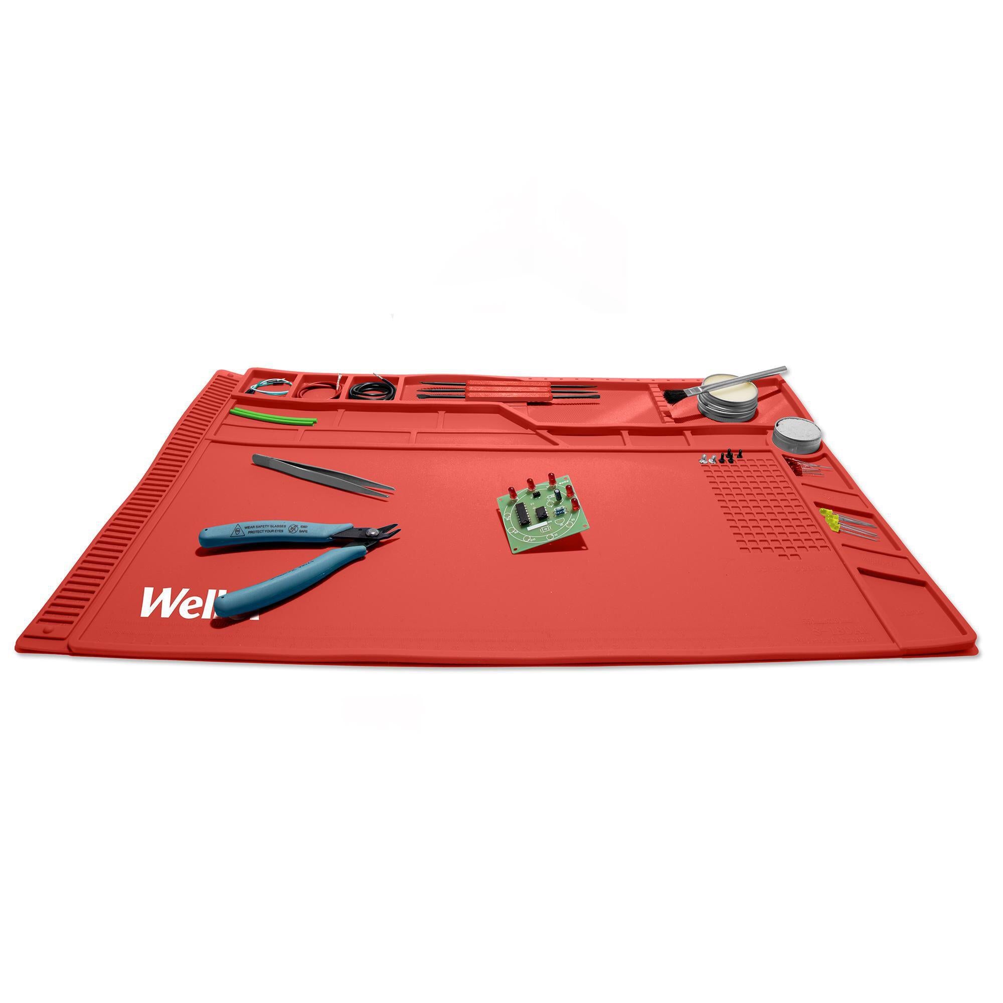 Weller Magnetic Heat-Resistant Silicone Soldering Mat Large 546mm x 349mm – 500°C WLACCWSM1-02