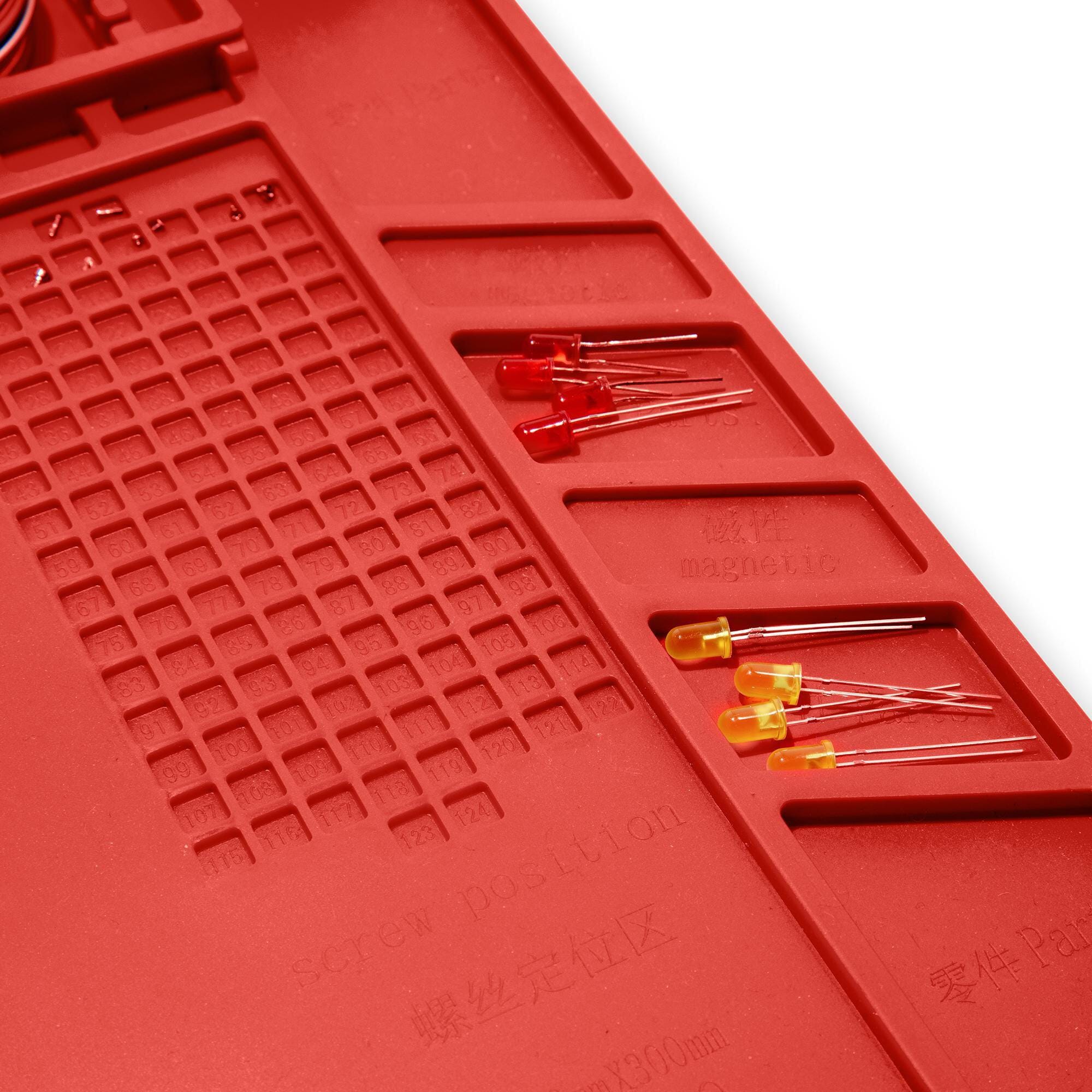 Weller Magnetic Heat-Resistant Silicone Soldering Mat Medium 455mm x 300mm – 500°C WLACCWSM2-02