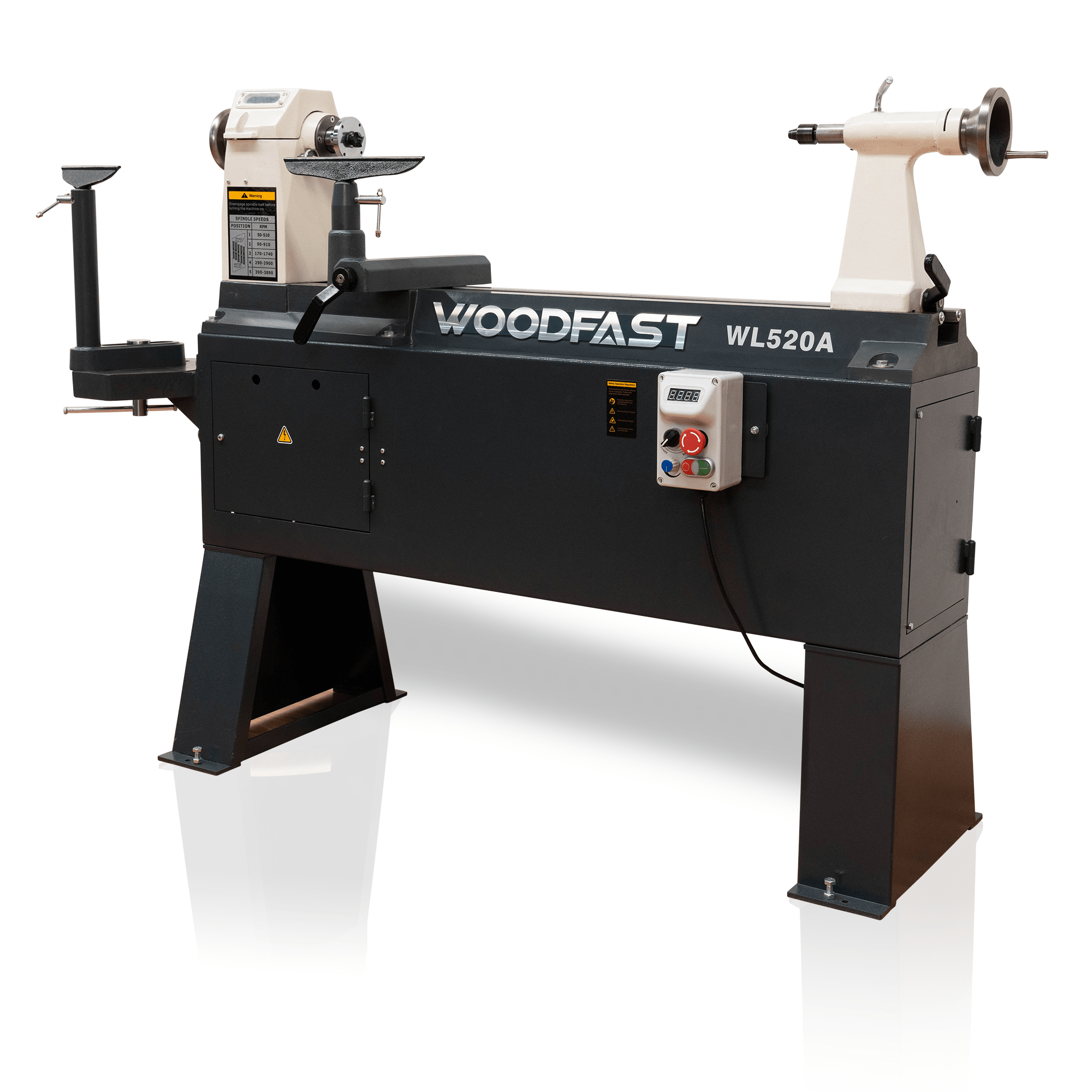 Woodfast 510mm (20") Swing x 915mm (36") Between Centres Heavy Duty Wood Lathe WL520A