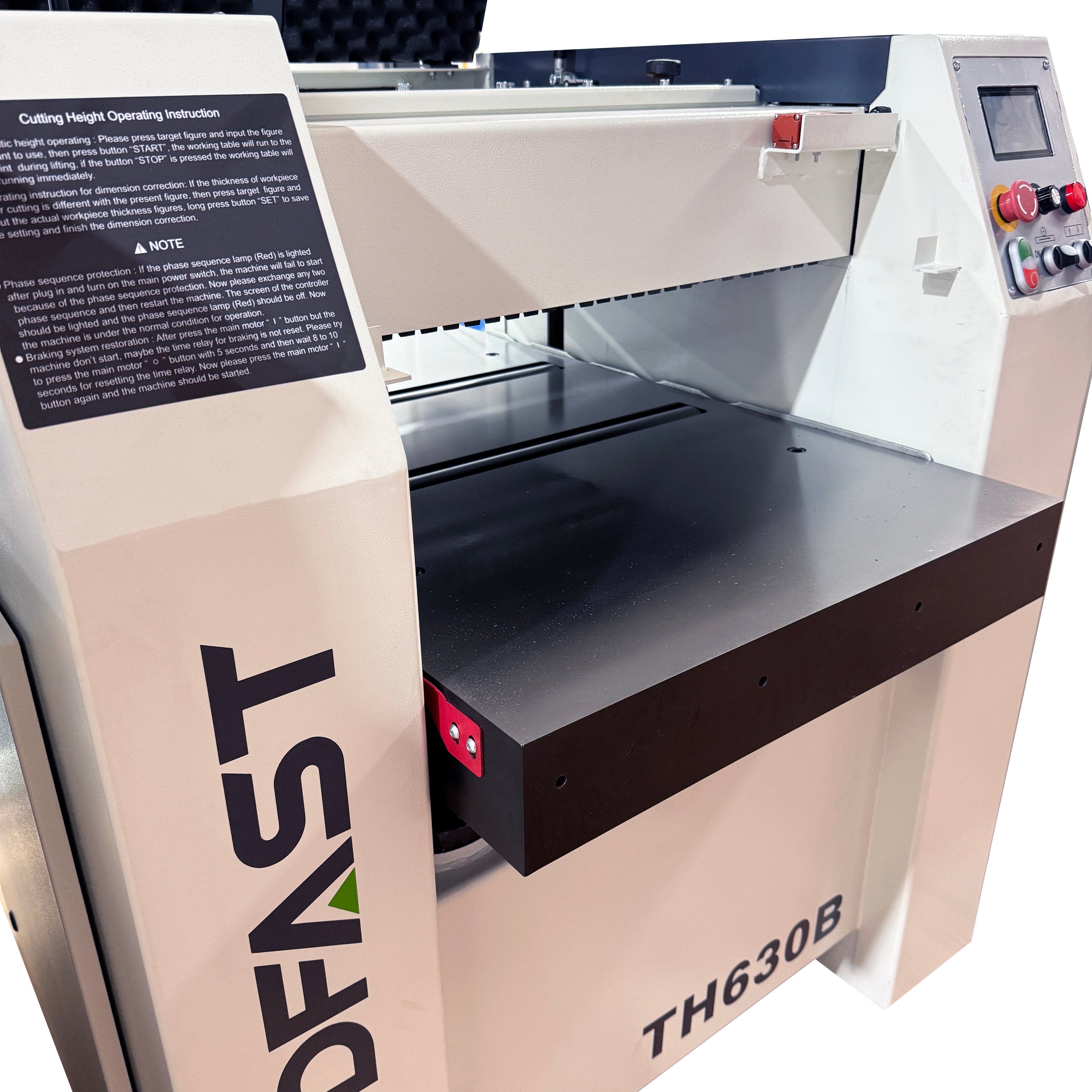 Woodfast 630mm (25") Industrial Thicknesser with Spiral Head Cutter Block 10HP 415V TH630B