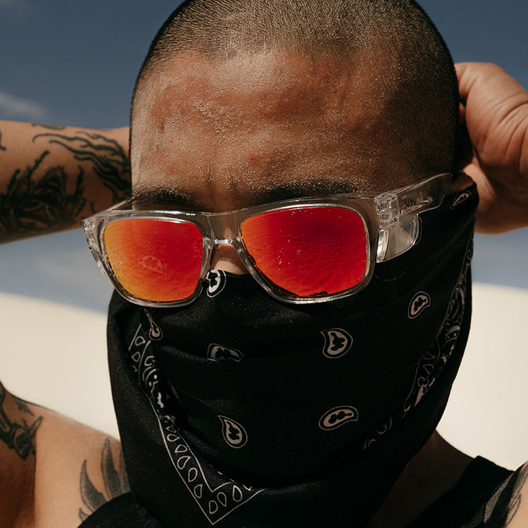 SafeStyle Fusions Clear Frame Mirror Red Polarised Lens