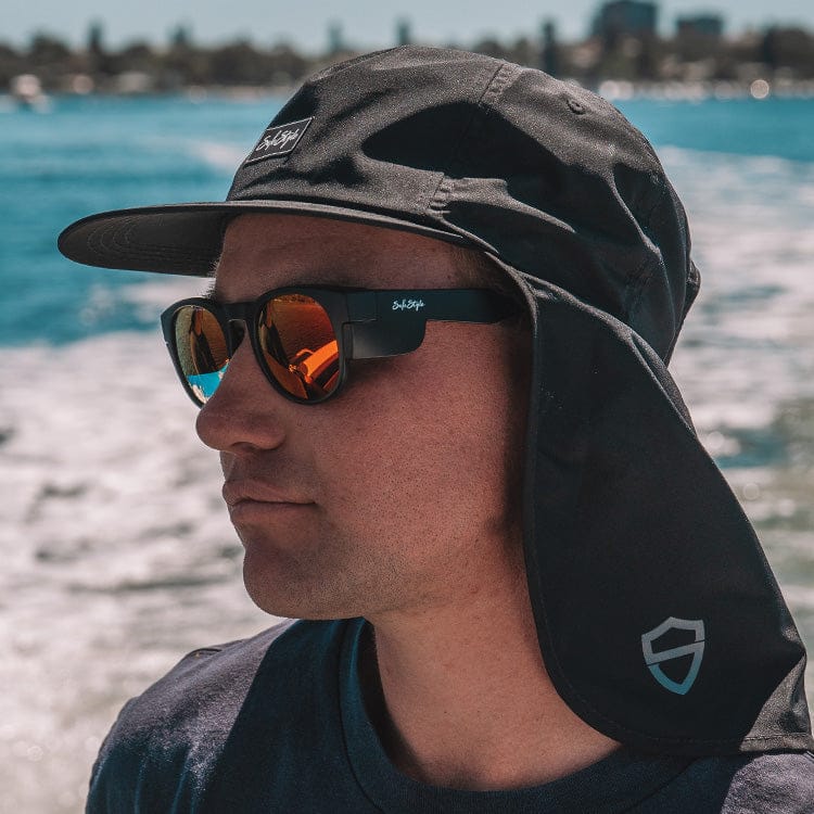 SafeStyle Cruisers Matte Black Frame Mirror Red Polarised Lens