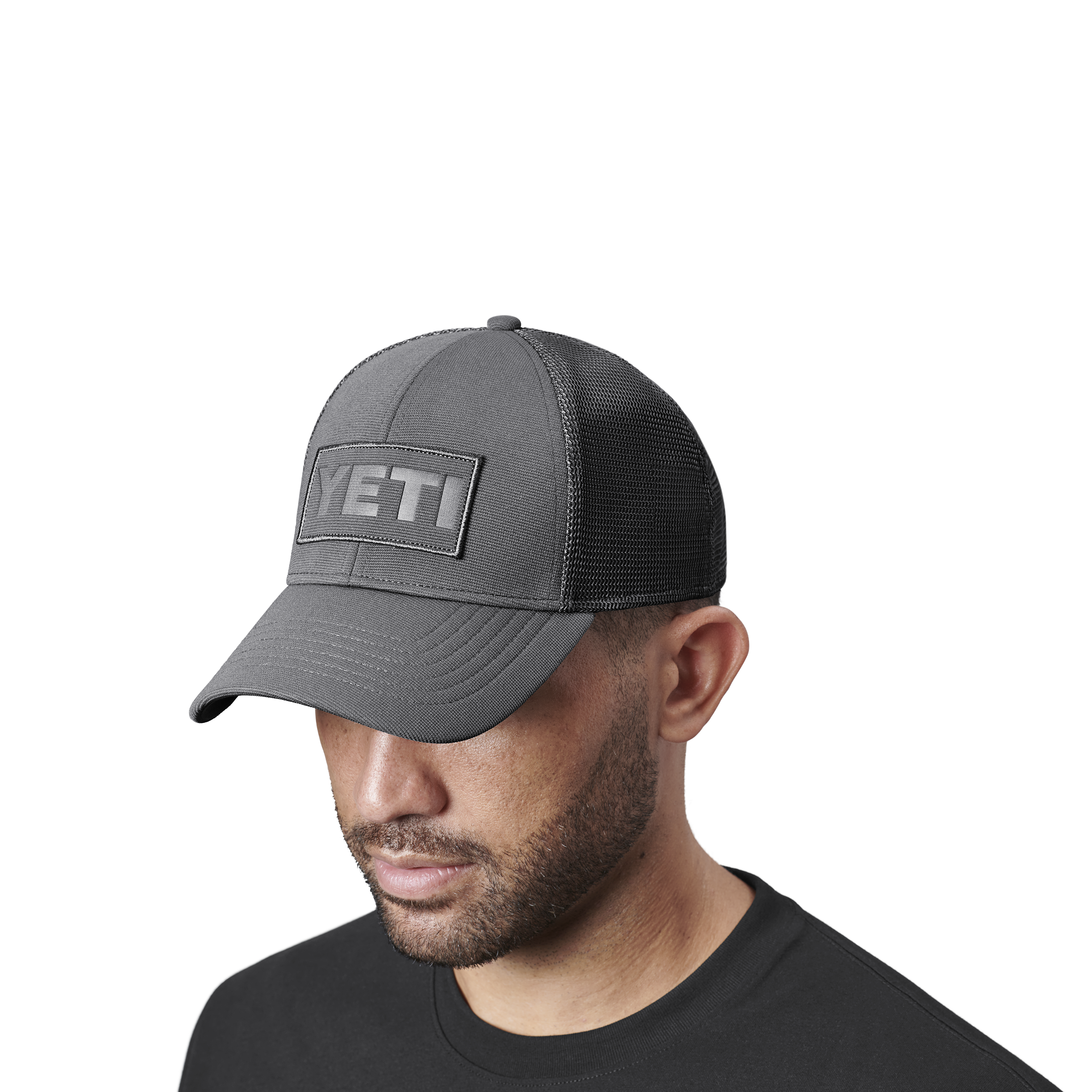 YETI Core Patch Trucker Hat Grey on Grey 21023005567