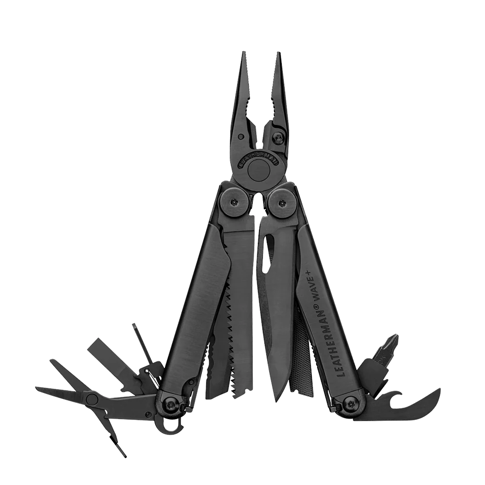 Multi-Tool, 18 in 1 Plier Wave Black - YL832526 by Leatherman