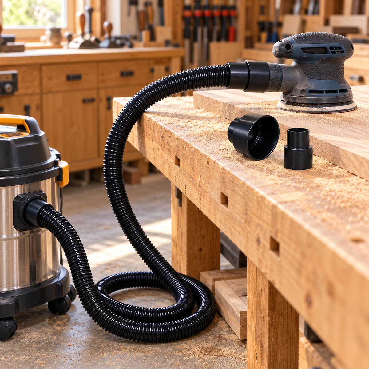 Oltre 32mm (1¼") × 3.1m Vacuum & Dust Extraction Hose Kit 5Pce Z-88