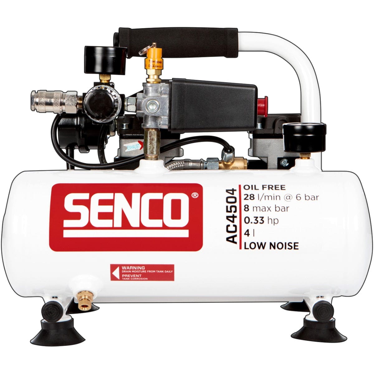 4L 0.33HP 240V Direct Drive Low Noise Air Compressor AC4504 by Senco