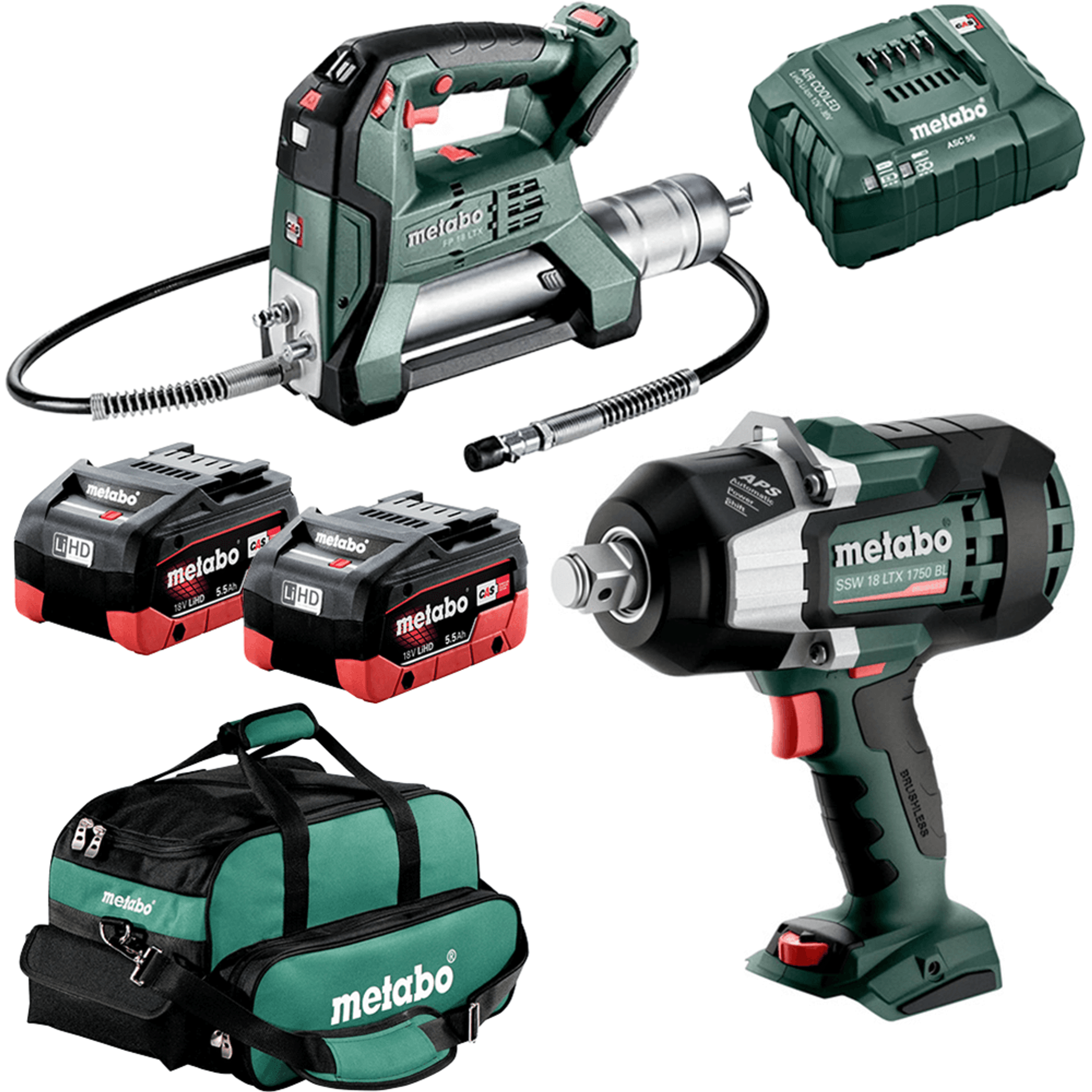 5.5Ah 2Pce Brushless Cordless Combo Kit AU68205650 by Metabo