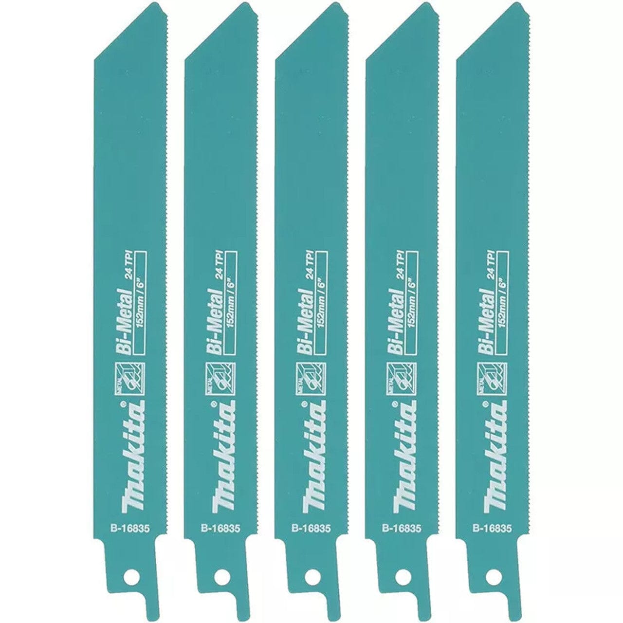 Makita 5Pce 278mm x 10-14TPI Reciprocating Saw Blade Set B-16857