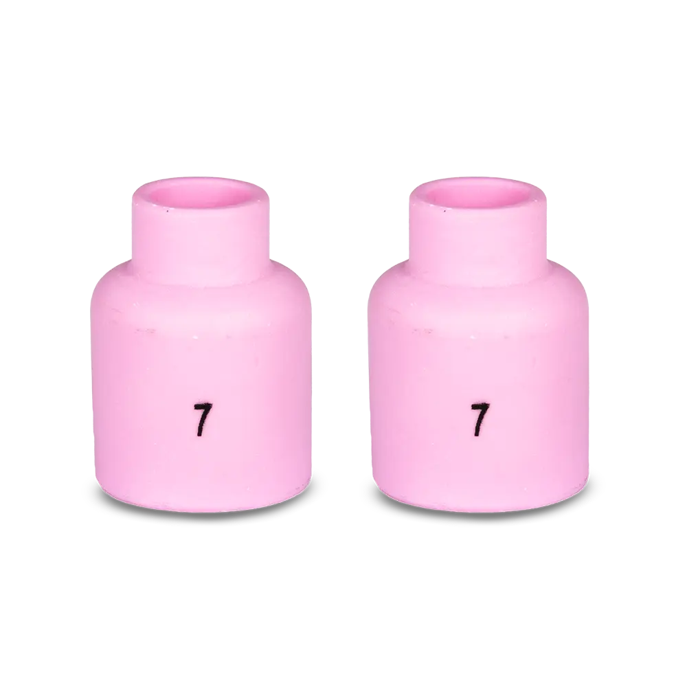 Unimig Gas Lens Ceramic Cup Short Suit 17/18/26 Size 7 Qty 2 P54N15Sw