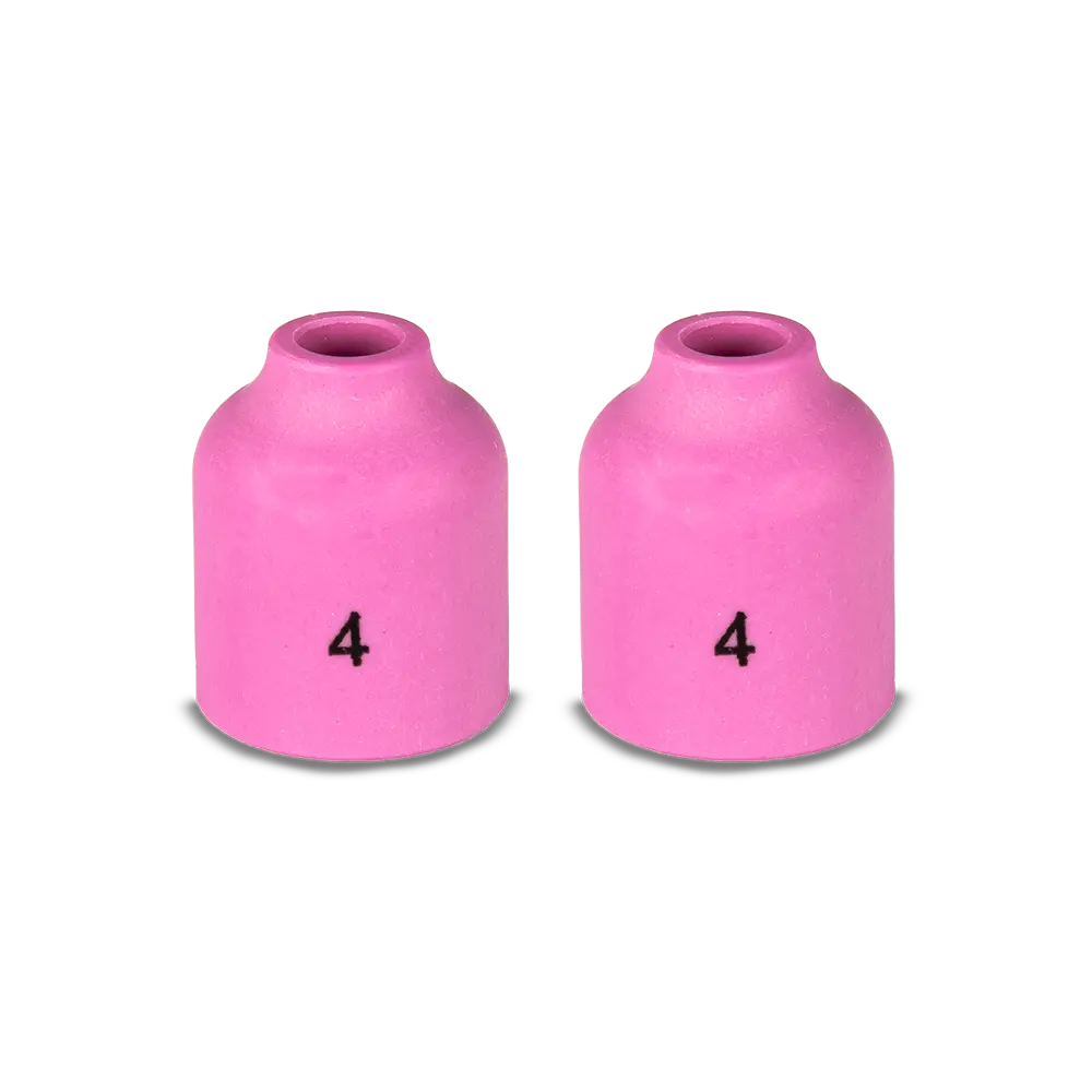 Unimig Gas Lens Ceramic Cup Suit 9/17/18/20/26 Size 4 Qty 2 P53N58