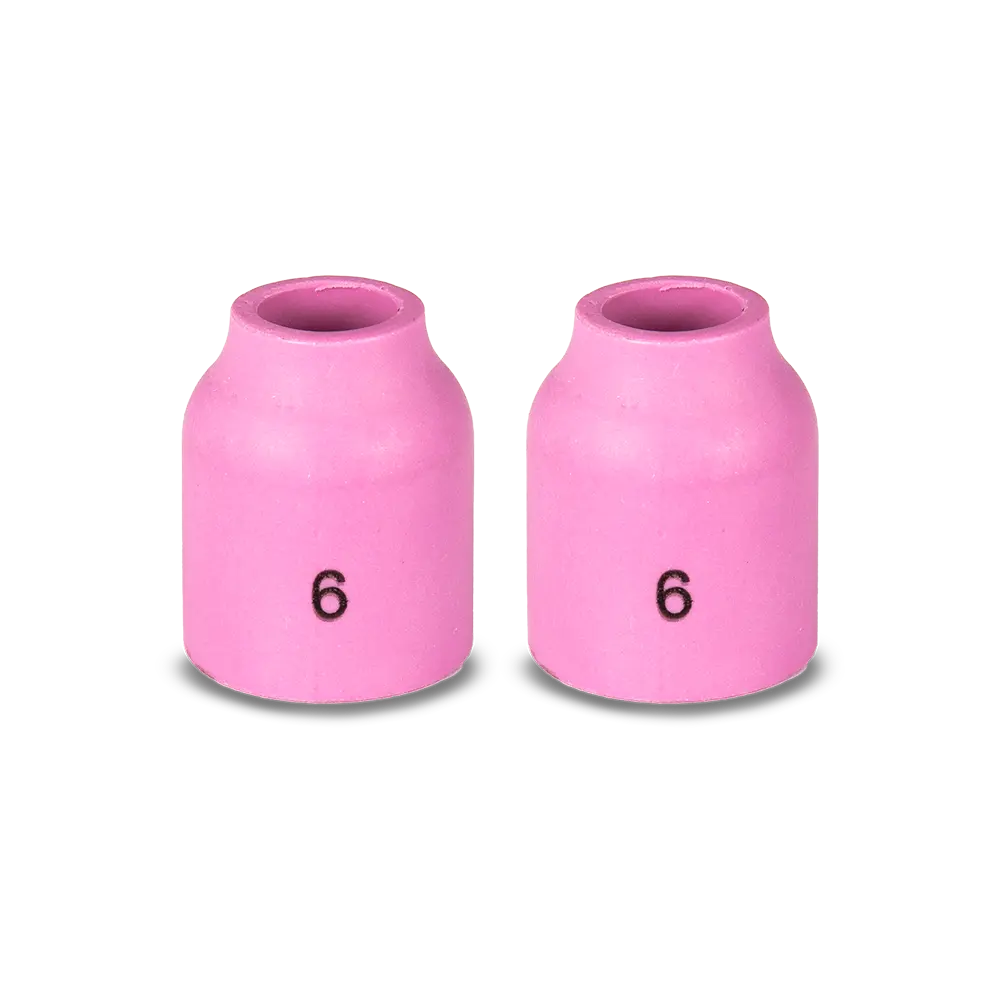 Unimig Gas Lens Ceramic Cup Suit 9/17/18/20/26 Size 6 Qty 2 P53N60