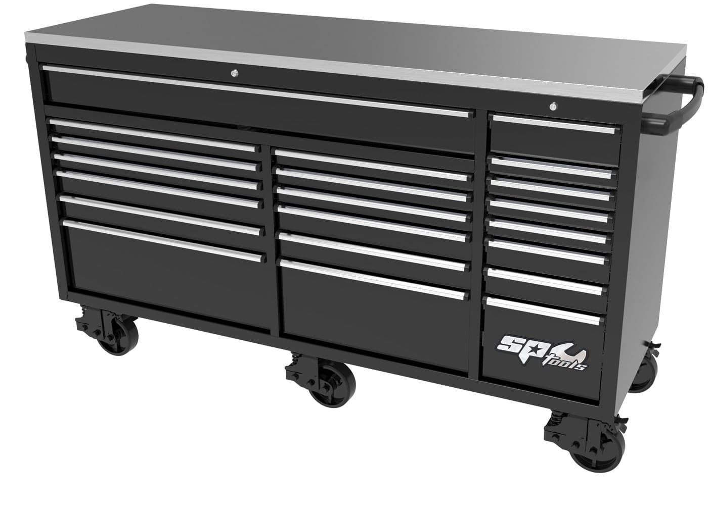 73" USA Sumo Series Wide Roller Cabinet 21 Drawer SP44825 by SP Tools