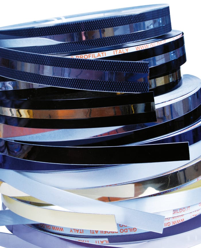 High Glossy Gold Aluminium Edging U/G Per Metre M6 by Gildo Profilati