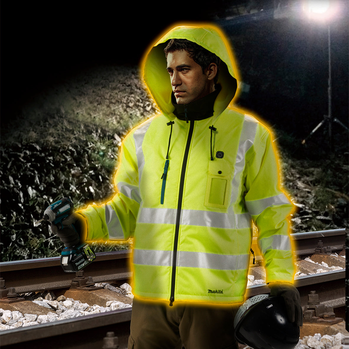 Makita 12V Max High Visibility Heated Jacket CJ106DZ