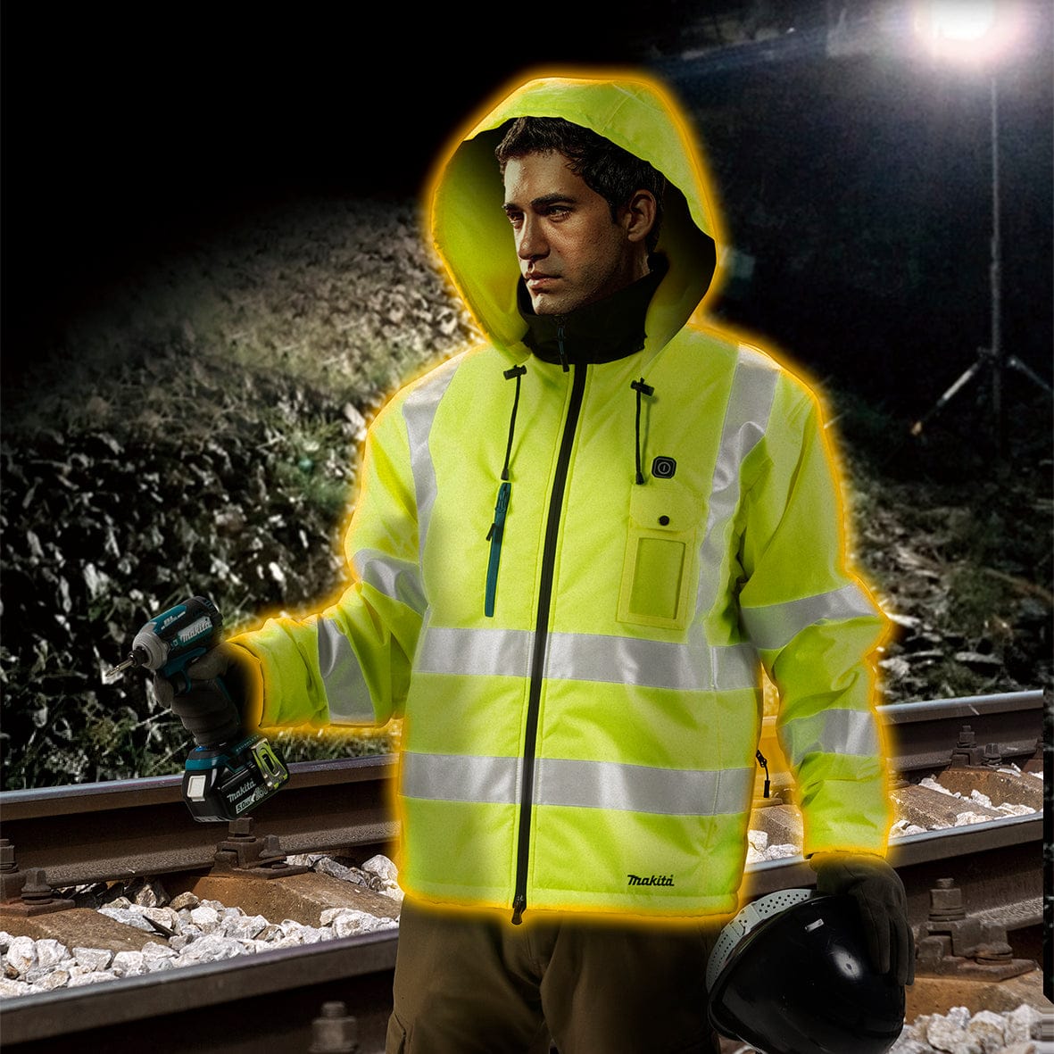Makita 12V Max High Visibility Heated Jacket CJ106DZ