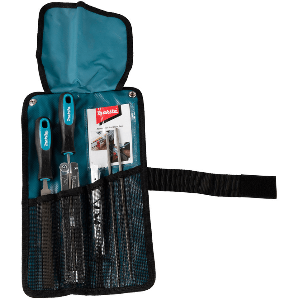 Makita 5.2mm (13/64") Chainsaw File Sharpening Rollup Kit - D-72182