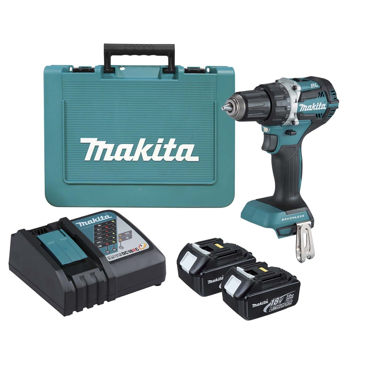 Makita 18V Mobile Brushless Heavy Duty Driver Drill Kit DDF484RFE