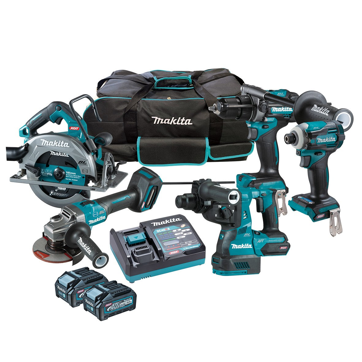 Makita 40V Max Brushless 5Pce Combo Kit DK0144G502