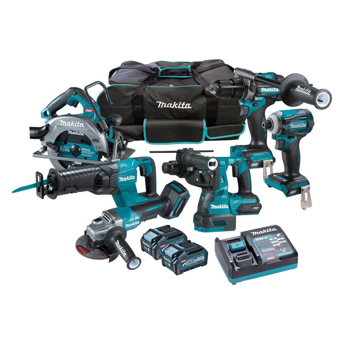 Makita 40V Max Brushless 6-Piece Combo Kit DK0153G601