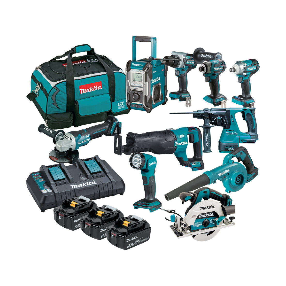 Makita 18V Brushless 10 Piece Combo Kit DLX1059TX1