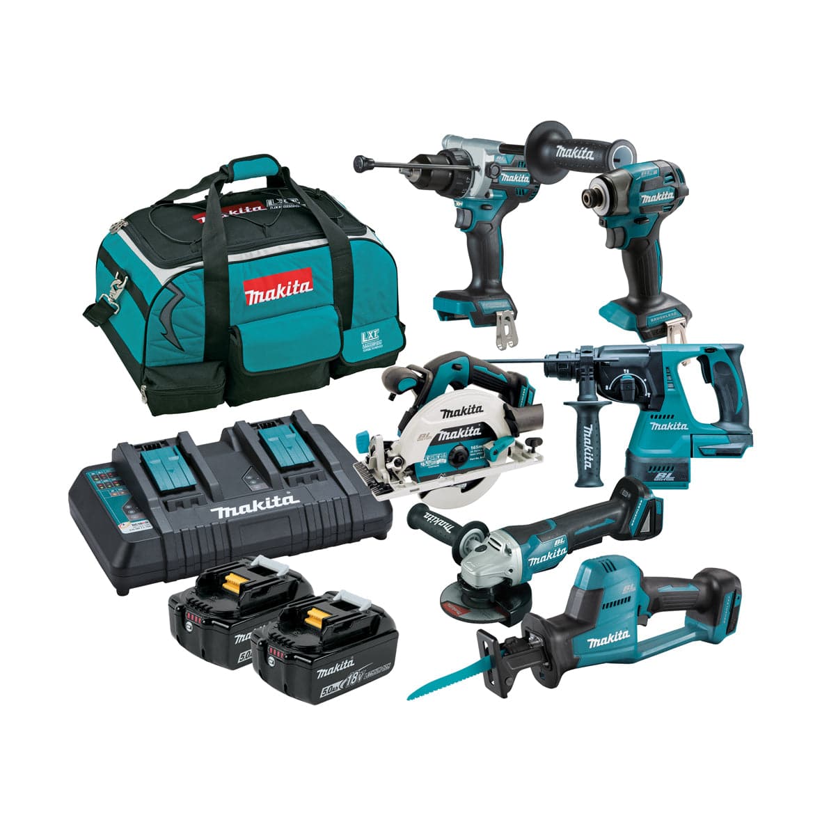 Makita 18V Brushless 6 Piece Combo Kit DLX6136TX1