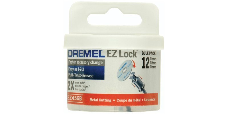 Dremel 12Pce EZ Lock Metal Cut Off Wheel EZ456B (2615E456AF)