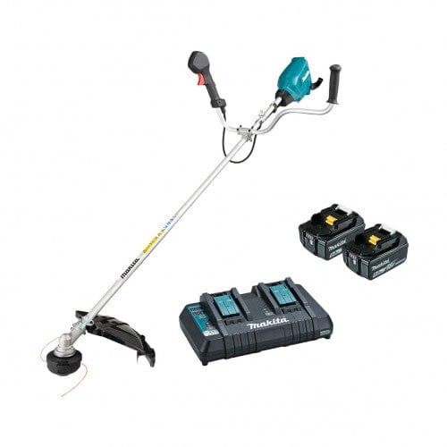 18Vx2 5.0Ah Brushless U-Handle Line Trimmer Kit DUR369APT2 by Makita