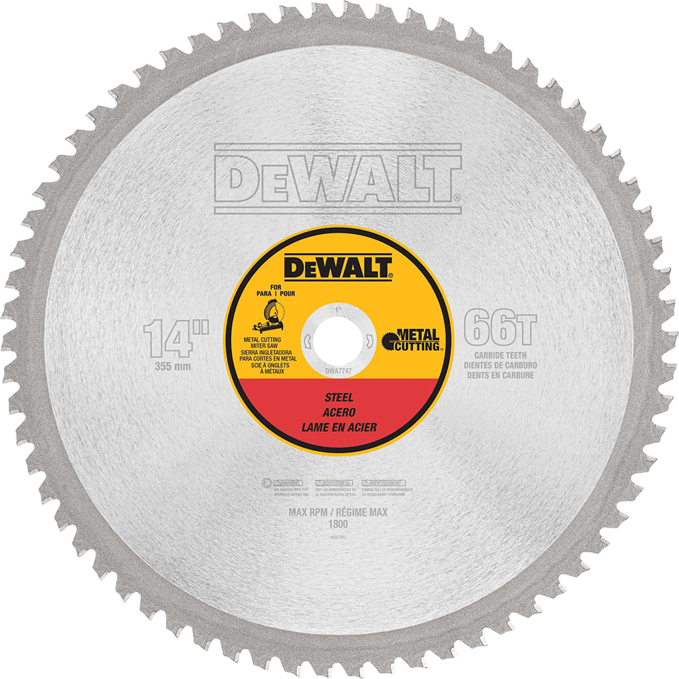 DeWalt 355 x 66T Cold Cut Saw Blade DWA7747