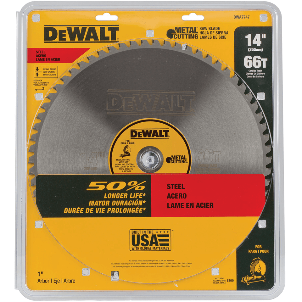 DeWalt 355 x 66T Cold Cut Saw Blade DWA7747